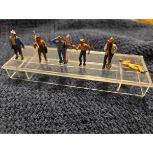RARE Preiser 1:90 Scale Exklusiv #32 Vintage Industrial Workers Gr 5 Set of 6
